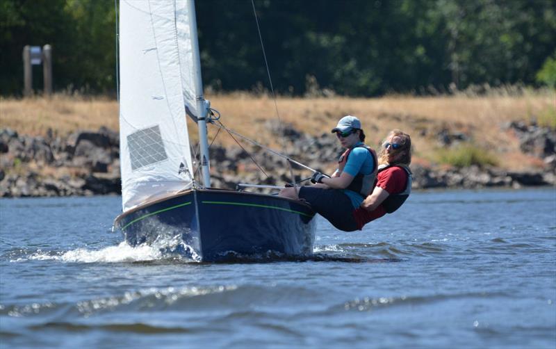 Tom Fletcher and Hannah Rose, second overall - GP14 Midland Area event at Trimpley - photo © Simon Yeomans