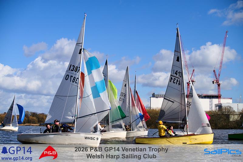2026 P&B GP14 Venetian Trophy at Welsh Harp - photo © Richard Craig / www.SailPics.co.uk