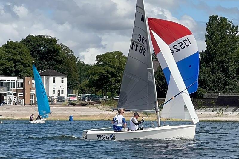 Dave Williams and Rich Moss, second overall - GP14 Midland Bell Series at Midland SC photo copyright Mark McKeever taken at Midland Sailing Club and featuring the GP14 class