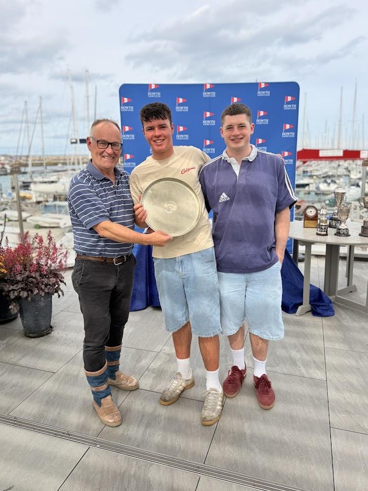 Race 1 winners, Dave Evans and William Draper - GP14 Leinster Championship at Howth photo copyright Karolina Kernan taken at Howth Yacht Club and featuring the GP14 class
