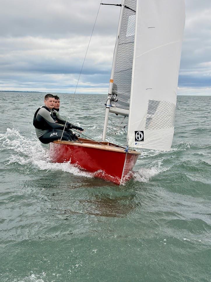 3rd overall, Evans and Draper - GP14 Leinster Championship at Howth photo copyright Karolina Kernan taken at Howth Yacht Club and featuring the GP14 class