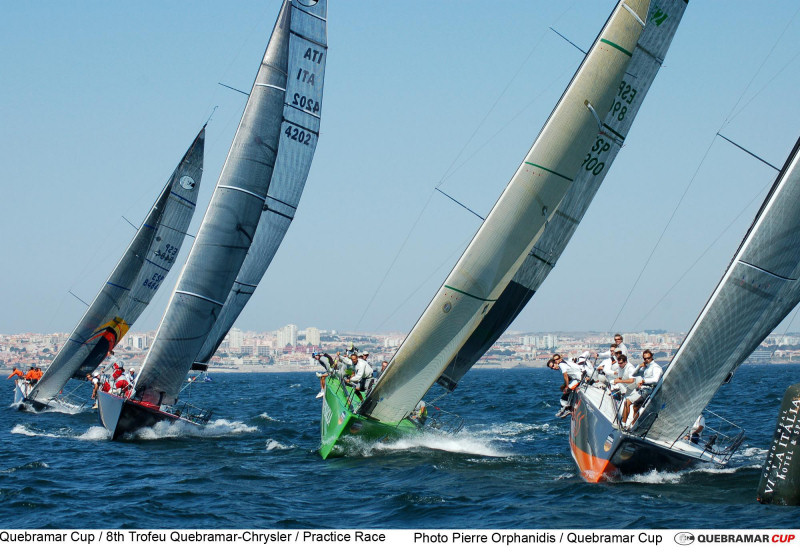 The practice race in the penultimate event of the Quebramar Cup photo copyright Pierre Orphanidis / Quebramar Cup taken at  and featuring the GP42 class