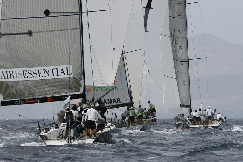 Racing on day two of the Trofeo Puerto Calero, the final leg of the GP42 Quebramar Cup photo copyright Inigo Aznar / Quebramar Cup taken at  and featuring the GP42 class