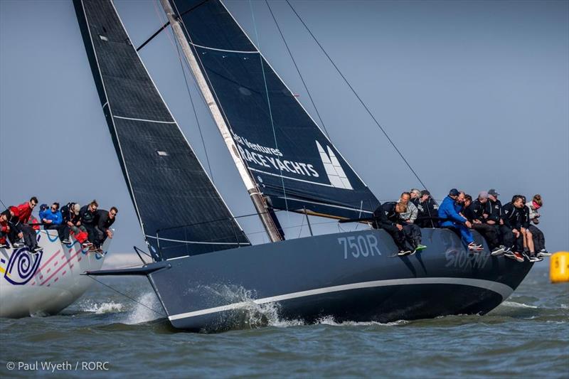 Ian Atkins' GP42 Dark ‘N' Stormy - 2023 RORC Easter Challenge photo copyright Paul Wyeth / pwpictures.com taken at Royal Ocean Racing Club and featuring the GP42 class