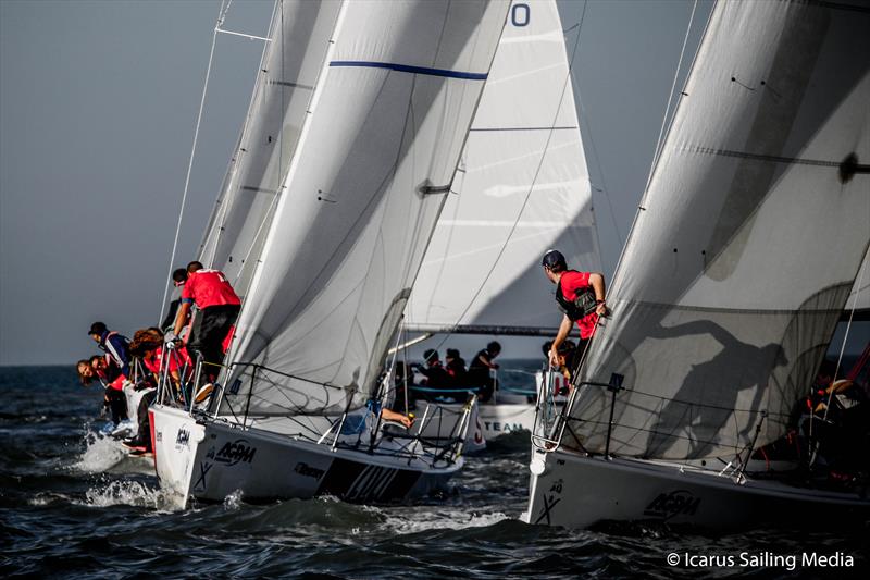 34th Student Yachting World Cup day 2 photo copyright Icarus Sailing Media taken at Société des Régates Rochelaises and featuring the Grand Surprise class