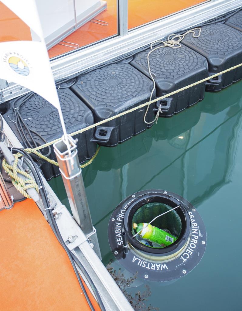 Seabin in action. Singapore Yacht Show 2018. - photo © Guy Nowell