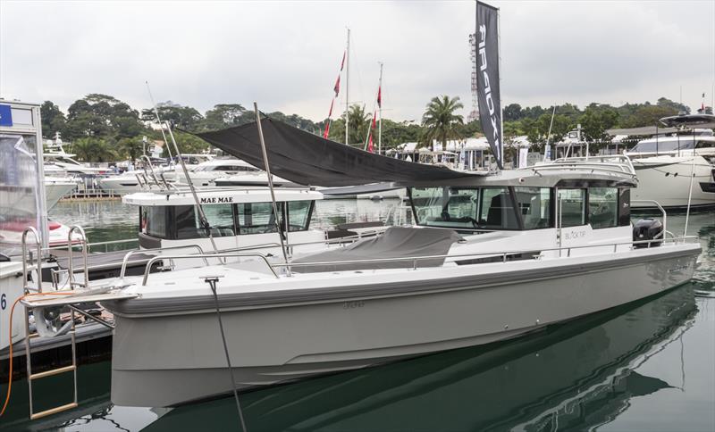 Axopar 37. Singapore Yacht Show 2018 photo copyright Guy Nowell taken at ONE15 Marina Club and featuring the  class