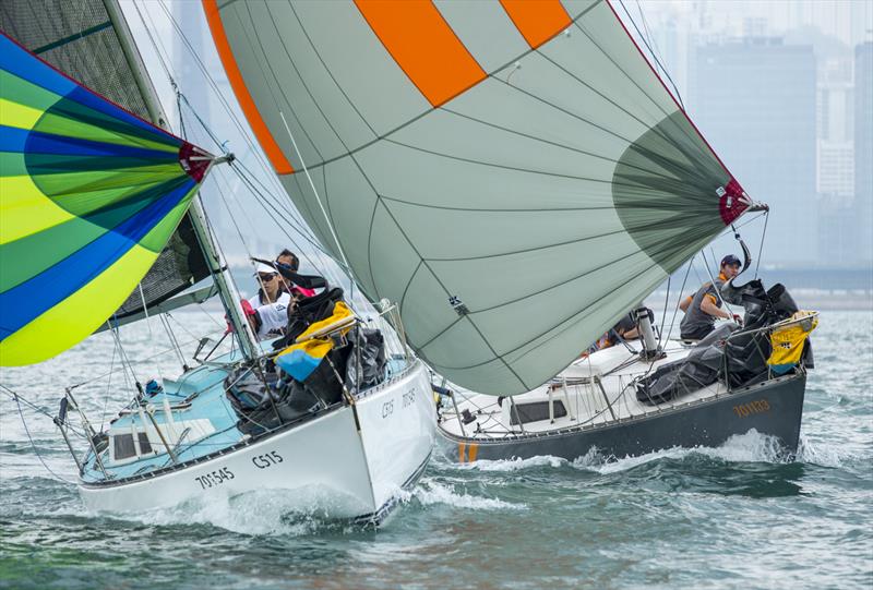 Side by Side by Ruffians. RHKYC Tomes Cup 2018 photo copyright RHKYC / Guy Nowell taken at Royal Hong Kong Yacht Club and featuring the  class