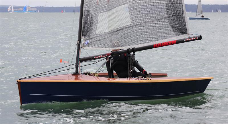 Jules Hines and his Hadron H1 during the Hadron H2 Solent Trophy at Warsash photo copyright Keith Callaghan taken at Warsash Sailing Club and featuring the Hadron class