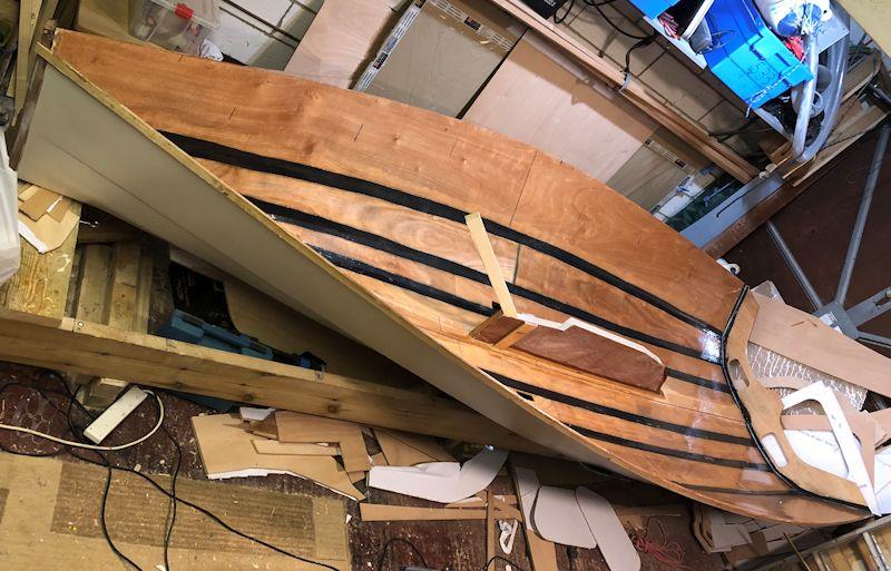 Home build of a Hadron H1 singlehanded dinghy - stage 3 photo copyright Aindriu McCormack taken at  and featuring the Hadron class