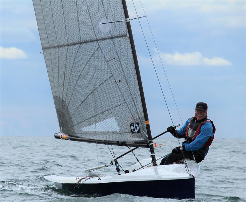 Ian Dawson, Grand Master Trophy winner at the Hadron H2 National Championship at Arun photo copyright Keith Callaghan taken at Arun Yacht Club and featuring the Hadron H2 class
