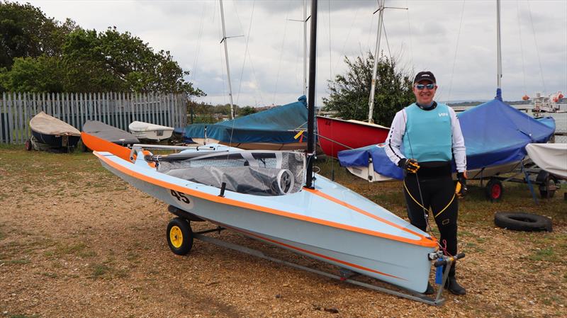 Richard Leftley and his new boat win the Hadron H2 Solent Trophy at Warsash photo copyright Keith Callaghan taken at Warsash Sailing Club and featuring the Hadron H2 class