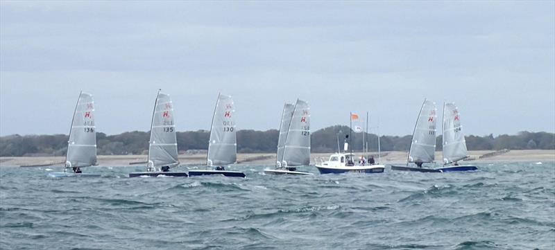 Start of race 1 in the Hadron H2 National Championship at Arun photo copyright Keith Callaghan taken at Arun Yacht Club and featuring the Hadron H2 class