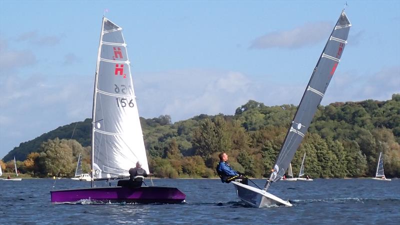 Richard Le Mare and Tim Garvin had extremely close racing during the Hadron H2 Inlands at Notts County - photo © Keith Callaghan