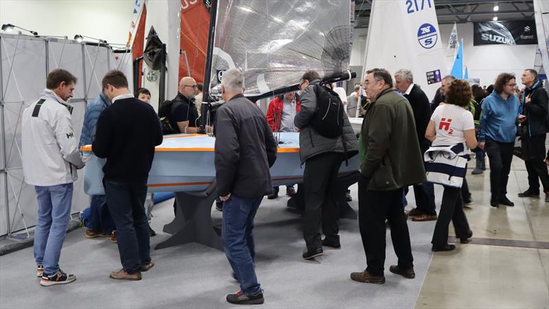 The crowded HH2CA stand on Saturday at the RYA Dinghy & Watersports Show 2023 - photo © Keith Callaghan