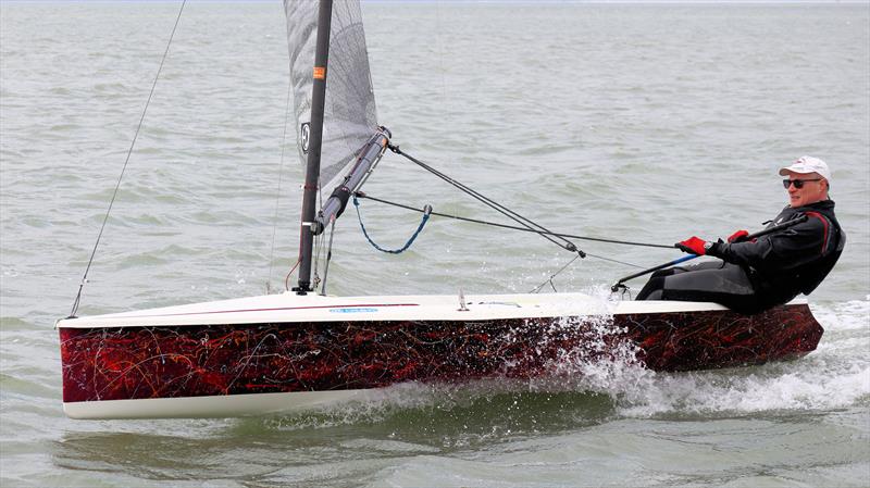 Dave Barker photo copyright Keith Callaghan taken at Highcliffe Sailing Club and featuring the Hadron H2 class