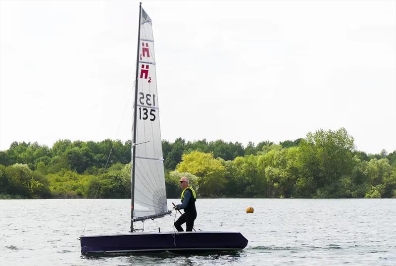 Gavin Fleming wins overall - Hadron H2 open meeting at Stewartby Water photo copyright Eti Salpeter taken at Stewartby Water Sailing Club and featuring the Hadron H2 class