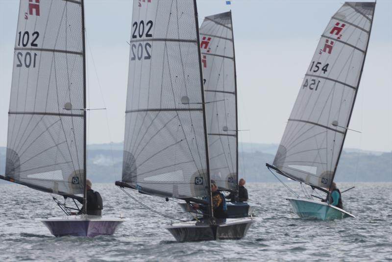 Ten years between 101 and 202, nothing between them on the water - Kayospruce H2 Travellers Trophy at Warsash photo copyright David Henshall taken at Warsash Sailing Club and featuring the Hadron H2 class