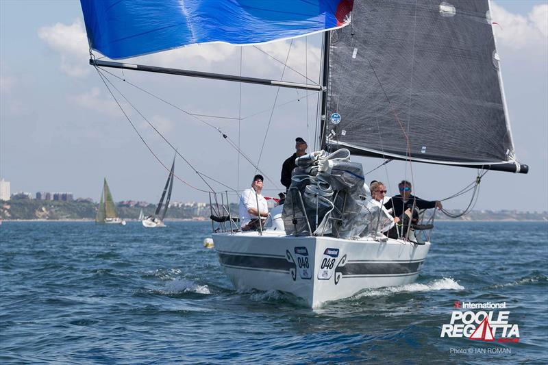 Phil Plumtree's Classic Half Ton Cup winning Swuzzlebubble wins IRC2 at the International Paint Poole Regatta 2018 photo copyright Ian Roman / International Paint Poole Regatta taken at  and featuring the Half Tonner class