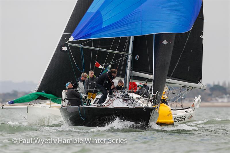 Quokka 9 during HYS Hamble Winter Series Race Week 6 photo copyright Paul Wyeth / www.pwpictures.com taken at Hamble River Sailing Club and featuring the Half Tonner class