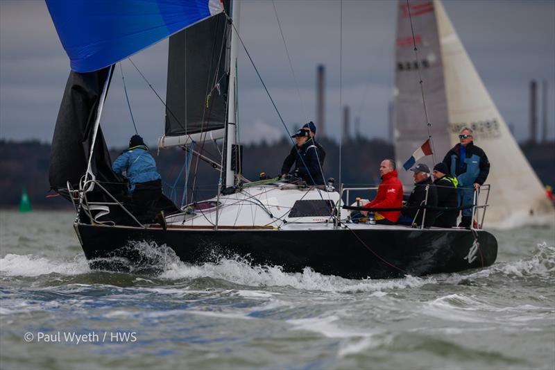 Quokka 9 - Hamble Winter Series week 6 photo copyright Paul Wyeth / www.pwpictures.com taken at Hamble River Sailing Club and featuring the Half Tonner class