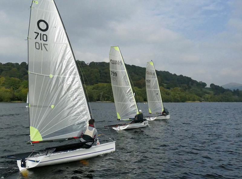 Halo Inlands at Bala photo copyright John Hunter taken at Bala Sailing Club and featuring the Halo class