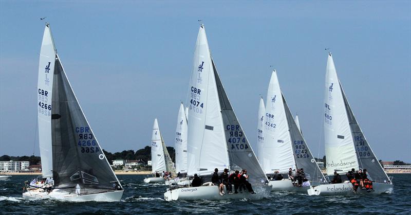 One-design fleets provide the closest racing photo copyright Mark Jardine taken at Parkstone Yacht Club and featuring the  class