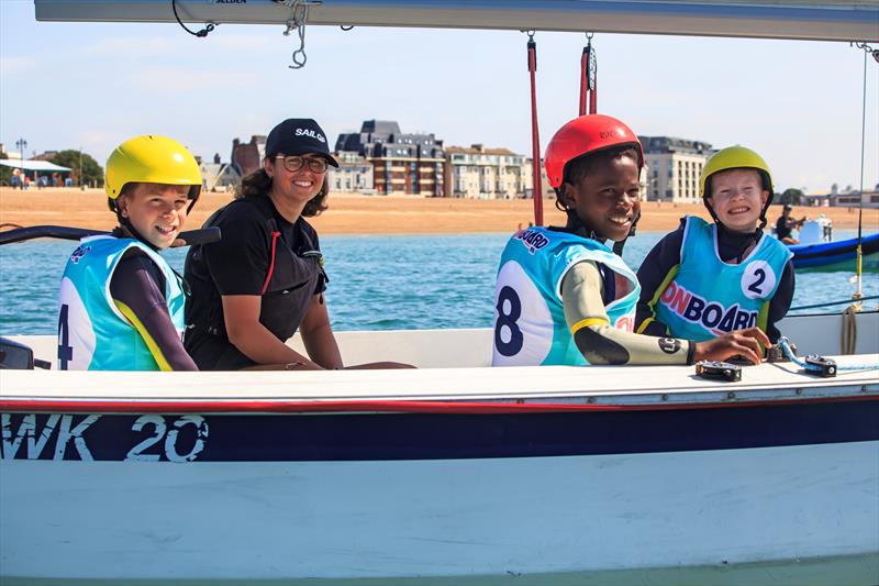 The Beach Club welcomed over 250 children to experience the thrill of sailing, wingsurfing, and interactive science - photo © ASC / RYA / 1851 Trust / Engergise Me