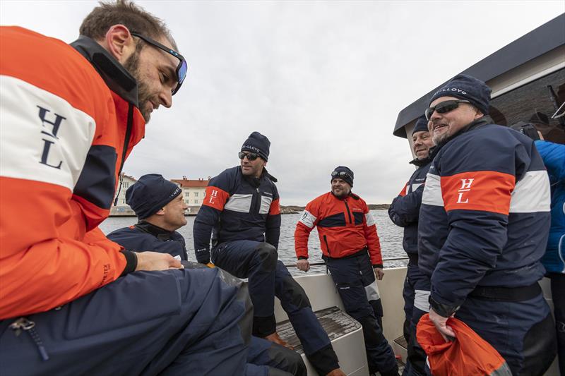 Ben Ainslie and Hans Eckerström chatting with the teams during the Henri-Lloyd Frostbite Challenge in Marstrand, Sweden - photo © Dan Ljungsvik