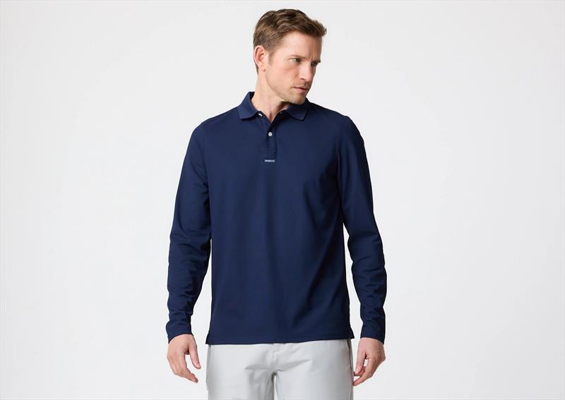 Men's Dri-Fast LS Polo - Navy Blue photo copyright Henri-Lloyd taken at  and featuring the  class