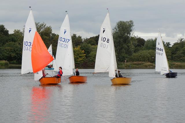 Herons at Yeadon photo copyright Tim Burnett taken at Yeadon Sailing Club and featuring the Heron class