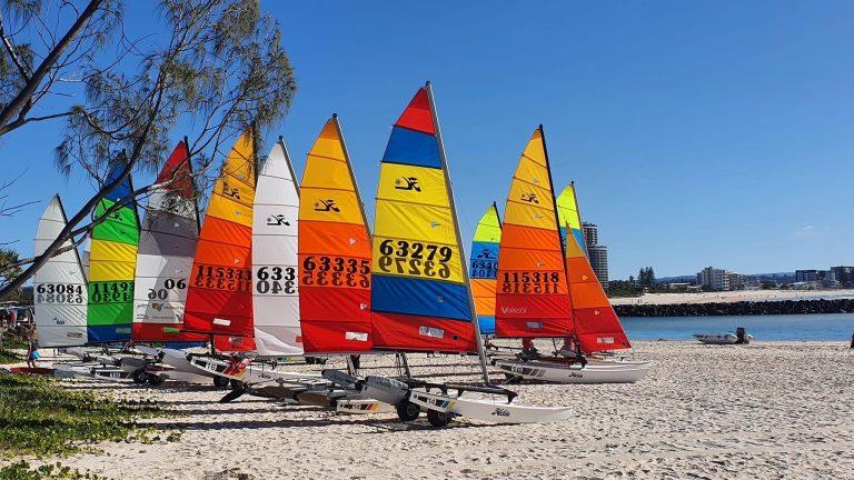 Hobie Queensland State Championships photo copyright Queensland Hobie Cat Association taken at Royal Queensland Yacht Squadron and featuring the Hobie 14 class