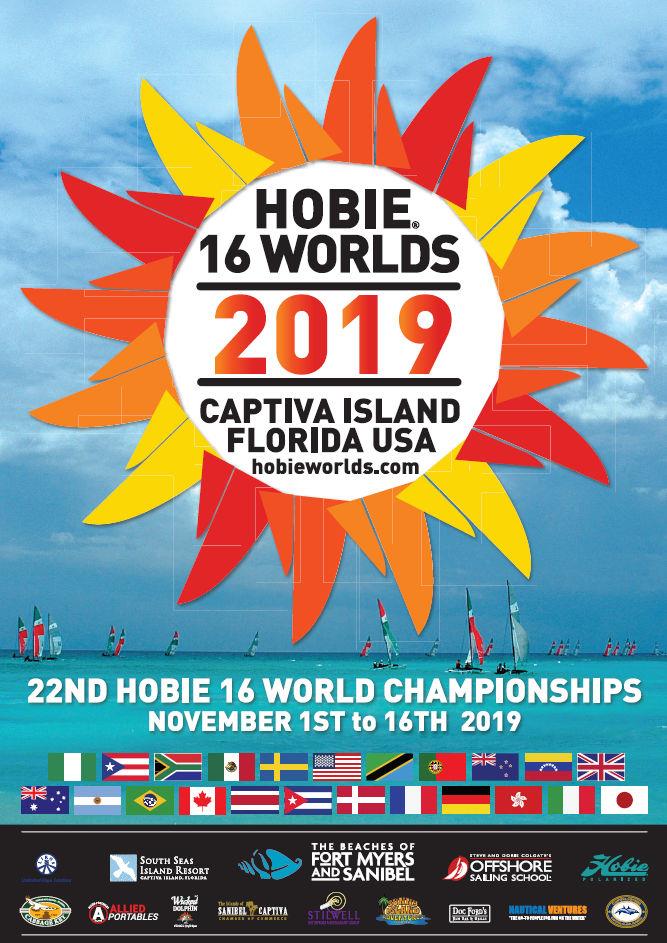 Hobie 16 Worlds 2019 will take place at Captiva Island, Fla. November 11-16 photo copyright Hobie 16 Worlds 2019 taken at  and featuring the Hobie 16 class