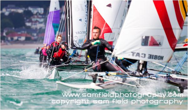 British Hobie Cat Nationals in Jersey photo copyright Sam Field / www.samfieldphotography.com taken at Royal Channel Islands Yacht Club and featuring the Hobie 16 class