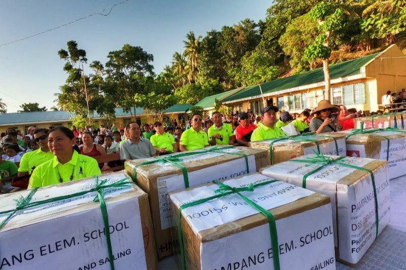 Outreach supplies, Donsol. MDI Philippine Hobie Challenge 2019. - photo © PHINSAF 