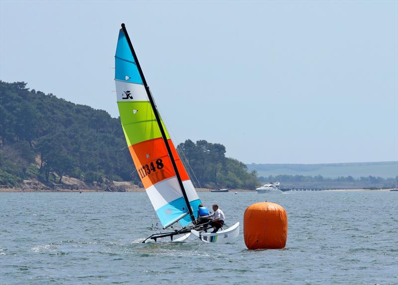 Mark and Johnny Farrow take second in the Hobie 16 UK National Championships at Poole - photo © Mike Millard / www.mikemillard.com
