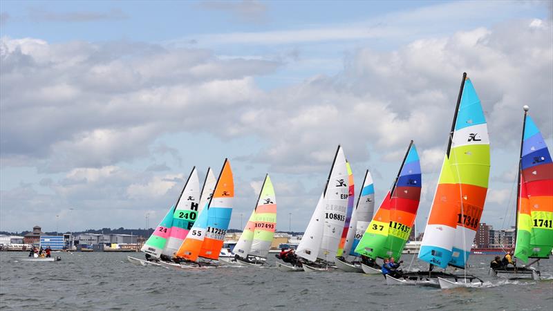 Hobie 16 UK National Championships at Poole photo copyright Mike Millard / www.mikemillard.com taken at Poole Yacht Club and featuring the Hobie 16 class