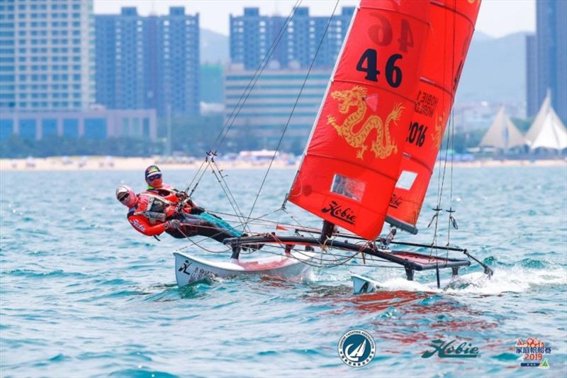 Day 3 - 2019 Weihai Hobie 16 Asian Championships photo copyright Event Media taken at  and featuring the Hobie 16 class