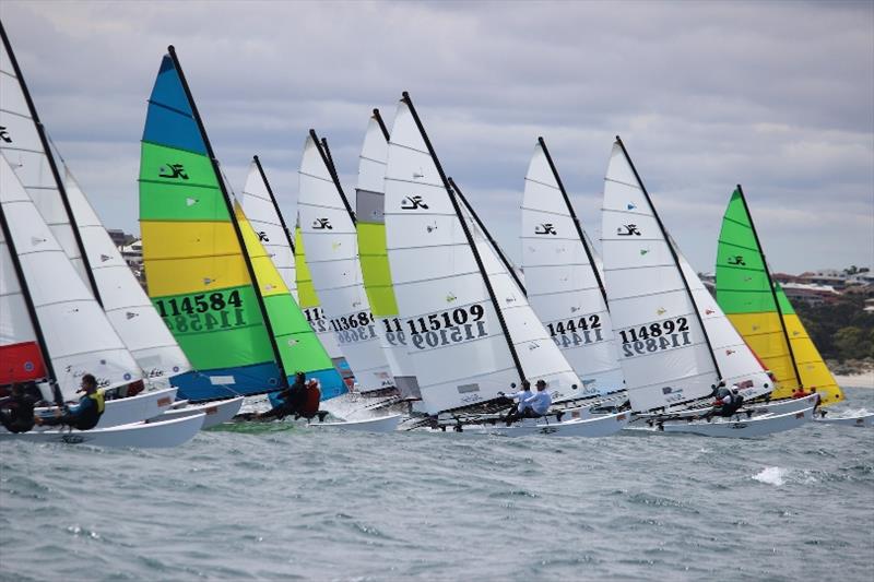 Hobie 16 start - 2019-20 Australian Hobie Cat Nationals day 2 - photo © Kathy Miles