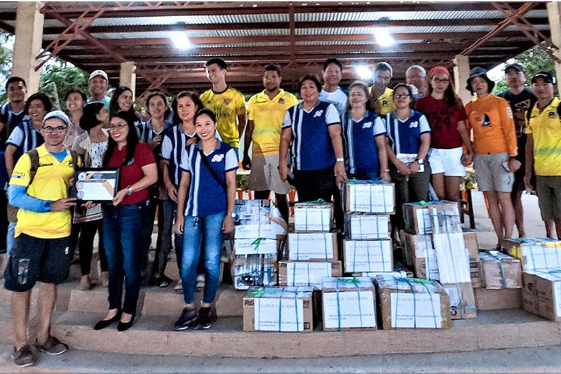 20th Philippine Hobie Challenge: community outreach activity at an elementary school in San Juan photo copyright PHINSAF taken at  and featuring the Hobie 16 class