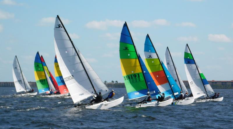 Racecourse action at the Charlotte Harbor Regatta in the Hobie 16 class photo copyright Brian Gleason/Charlotte Harbor Regatta taken at Charlotte Harbor Yacht Club and featuring the Hobie 16 class