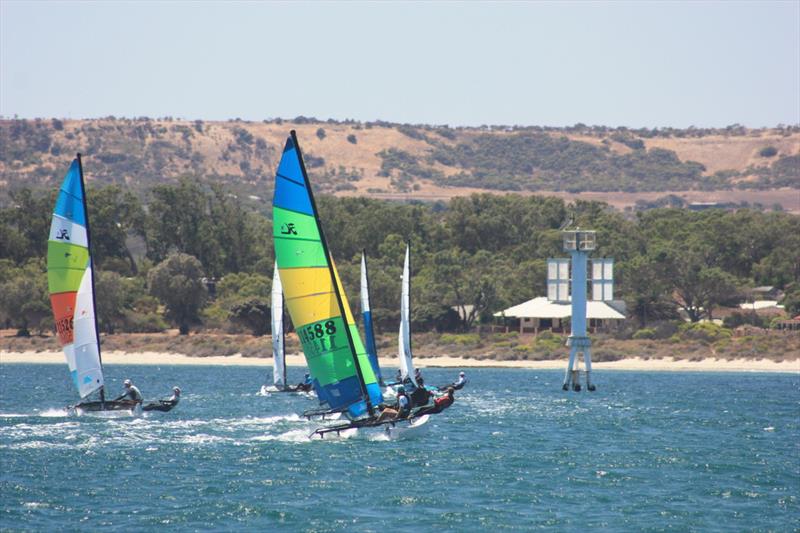 2022 Warren Taylor Homes WA Hobie State Championships photo copyright Natalie Whitfield taken at Geraldton Yacht Club and featuring the Hobie 16 class