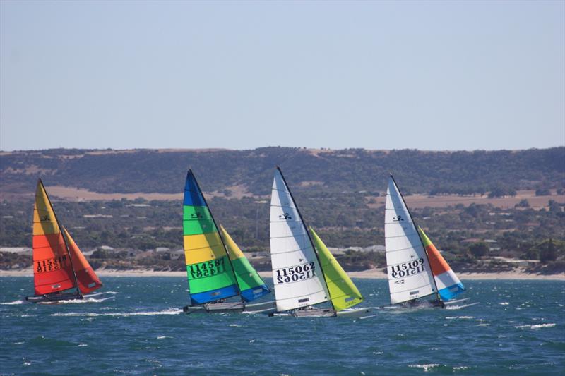 2022 Warren Taylor Homes WA Hobie State Championships photo copyright Natalie Whitfield taken at Geraldton Yacht Club and featuring the Hobie 16 class