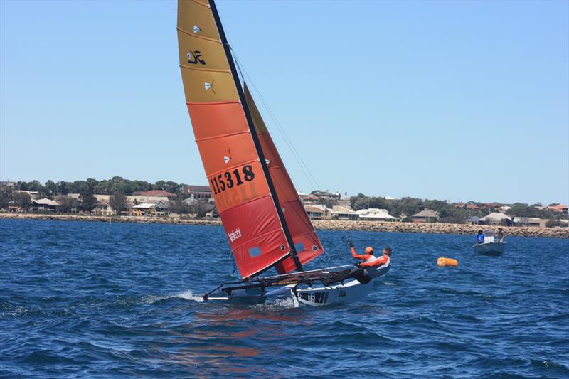 2022 Warren Taylor Homes WA Hobie State Championships photo copyright Natalie Whitfield taken at Geraldton Yacht Club and featuring the Hobie 16 class