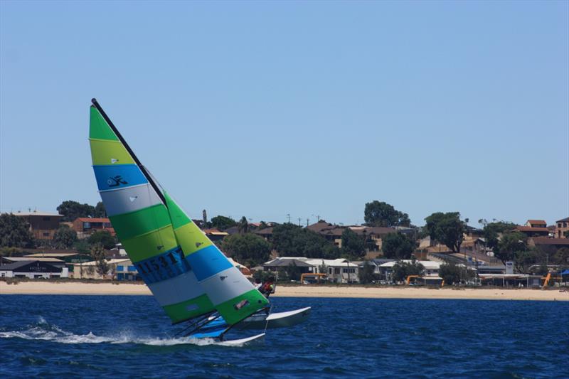 2022 Warren Taylor Homes WA Hobie State Championships photo copyright Natalie Whitfield taken at Geraldton Yacht Club and featuring the Hobie 16 class