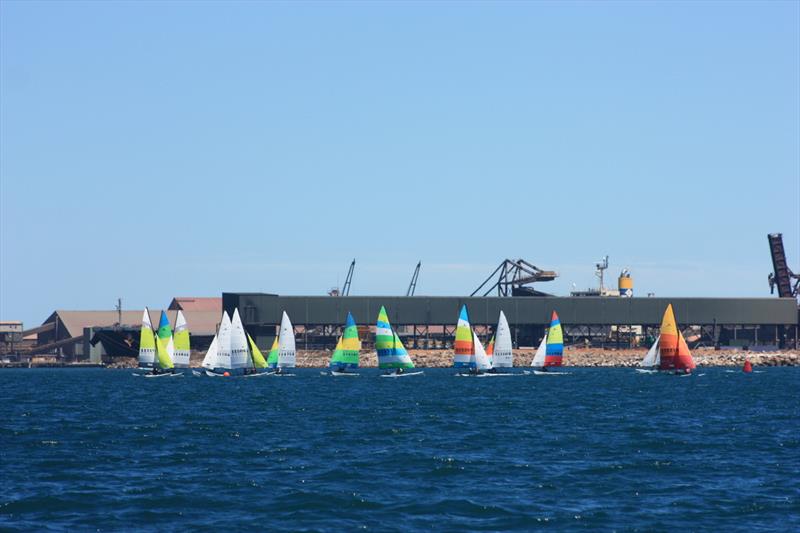 2022 Warren Taylor Homes WA Hobie State Championships photo copyright Natalie Whitfield taken at Geraldton Yacht Club and featuring the Hobie 16 class