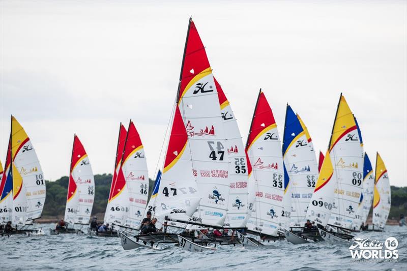 2022 Hobie 16 World Championships Open Qualifying Series Day 3 photo copyright Hobie Cat Worlds Media team taken at  and featuring the Hobie 16 class