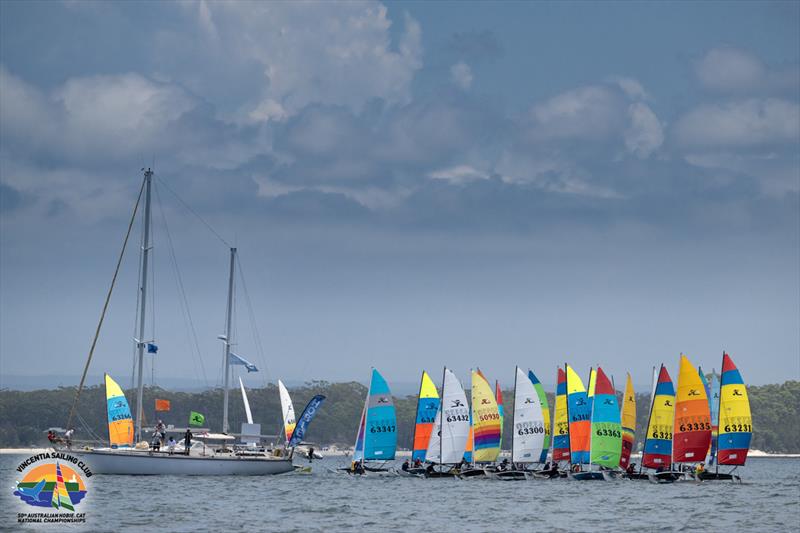 50th Australian Hobie Cat Nationals at Jervis Bay, NSW photo copyright Brad Sissins / Hobie Asia Pacific taken at Vincentia Sailing Club and featuring the Hobie 16 class