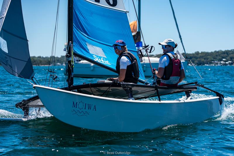 NSW Hobie State Championships on Lake Macquarie photo copyright Beau Outteridge taken at Wangi RSL Amateur Sailing Club and featuring the Hobie 16 class