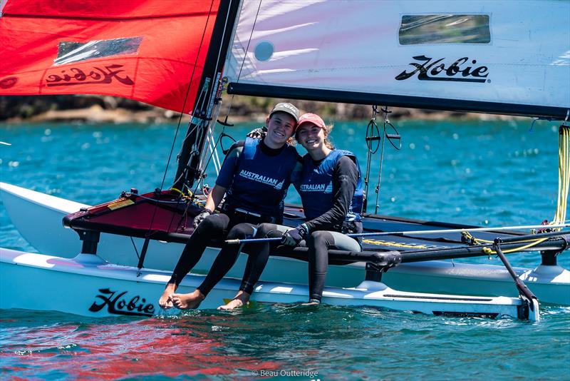 NSW Hobie State Championships on Lake Macquarie photo copyright Beau Outteridge taken at Wangi RSL Amateur Sailing Club and featuring the Hobie 16 class